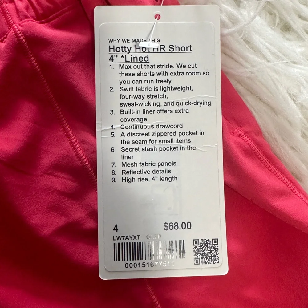 lululemon athletica Women’s Hot Pink Athletic Shorts